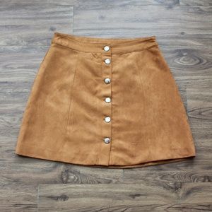 H&M Faux Suede Mini Skirt Size 8